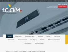 Tablet Screenshot of lc-clim.com